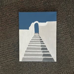 Painted this picture of Greece